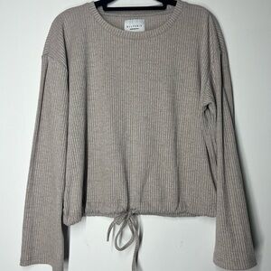ALLFENIX, Tie Front Sweater